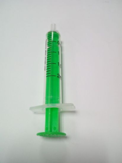 Disposable Medical Syringe with Colorful Rod