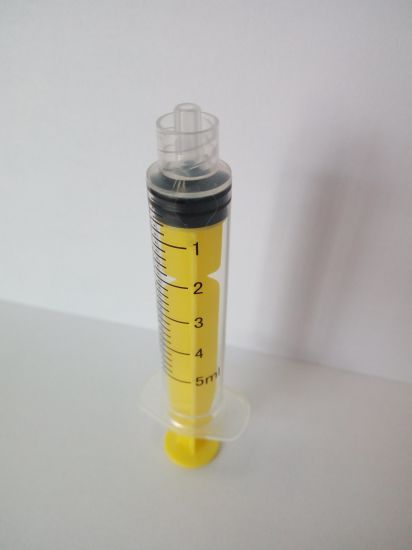 Disposable Medical Syringe with Colorful Rod