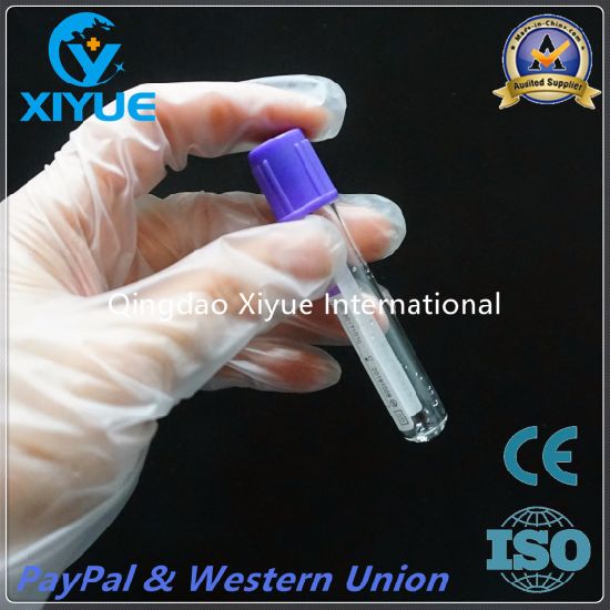 Disposable K2/K3 EDTA Blood Vacuum Tube with Ce&ISO