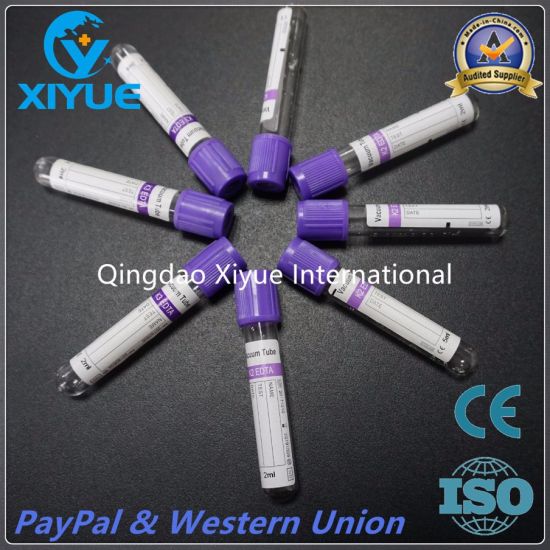 Disposable K2/K3 EDTA Blood Vacuum Tube with Ce&ISO