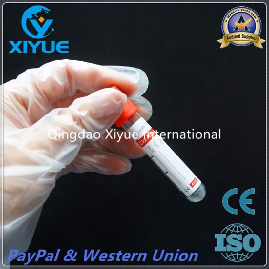 Disposable Vacuum Blood Collection Plain Tube with Ce & ISO