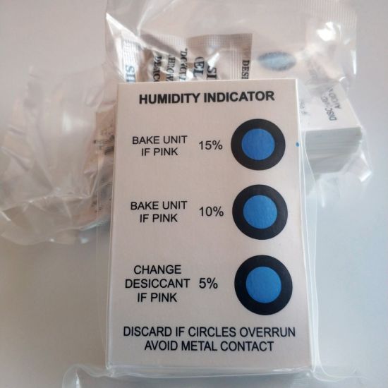 Cobalt Free Humidity Indicator Cards 3 Dots Blue Humidity Humidity Card