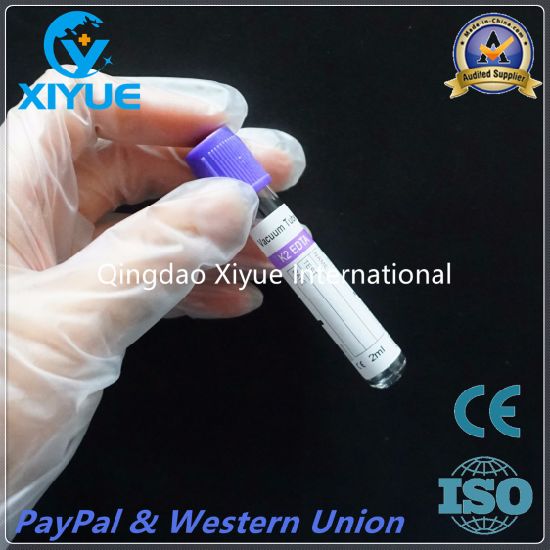 Disposable K2/K3 EDTA Blood Vacuum Tube with Ce&ISO