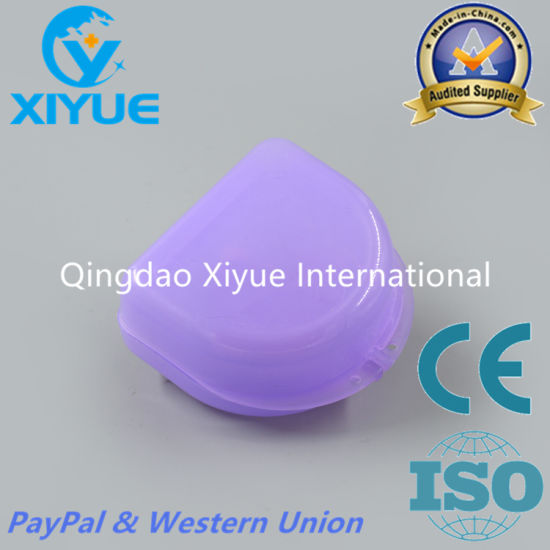 Purple Color Ladder Shape Denture Box with High Quality