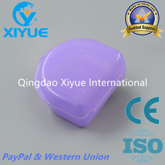 Purple Color Ladder Shape Denture Box with High Quality