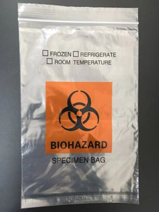 Disposable PP Bags Biohazard Biodegradable Specimen Carrier Bag