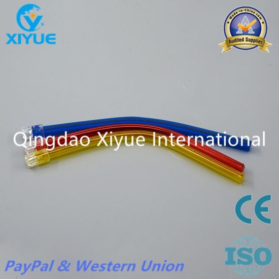 Red Dental Plastic Disposable Saliva Ejector for Oral Care