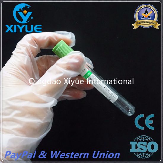 Disposable Lithium Heparin Medical Vacuum Blood Tube with Ce&ISO