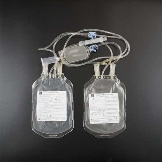 Blood Bag with Safety Needle Shield