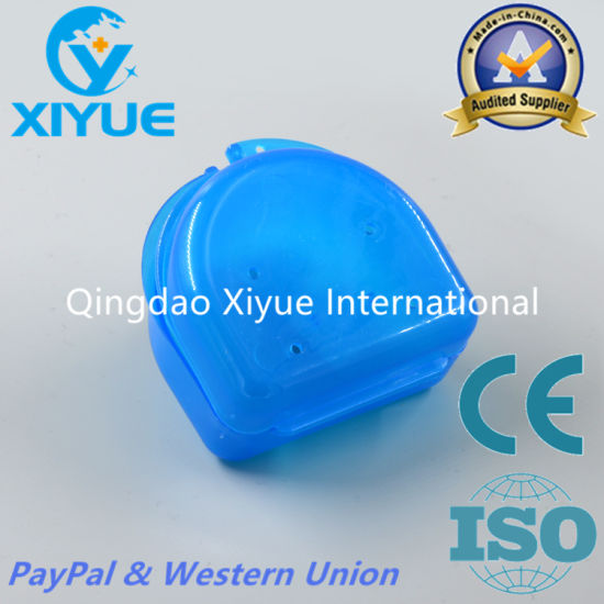 Blue Color Ladder Shape Denture Box