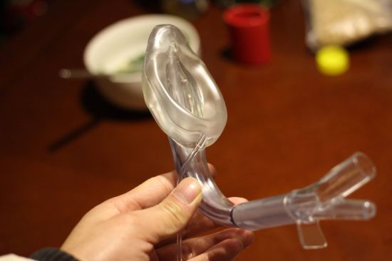 Disposable Medical Laryngeal Mask Airway Double Lumen