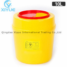 Round Medical Waste Bins Sharps Box Waste Container