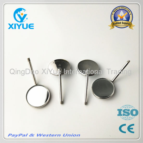 Dental Specialized Instruments No 4 Plain Mouth Examination Stainless Steel Mirror Heads