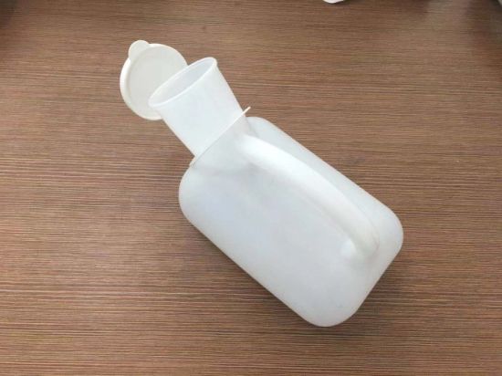 Hot Sale Square 1200ml Plastic PE Urine Bag Battle