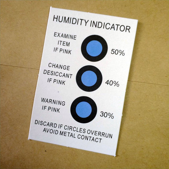 Blue Brown Environmental Protection Humidity Card Humidity Indicator Cards