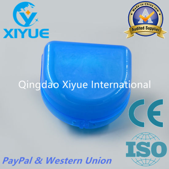 Blue Color Ladder Shape Denture Box