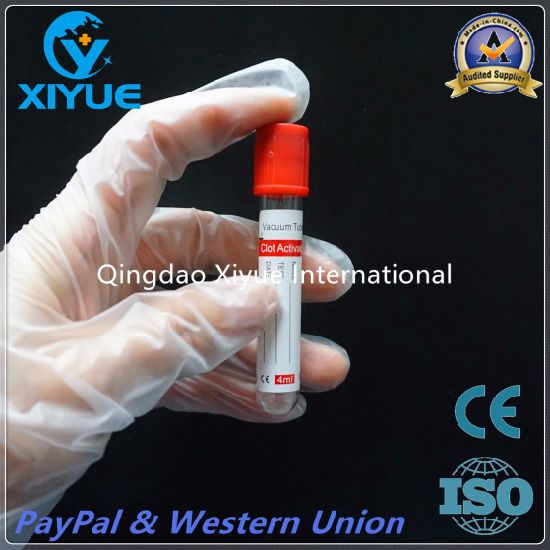 Disposable Vacuum Blood Collection Plain Tube with Ce & ISO