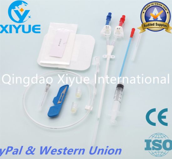 Medical Disposable Hemodialysis Catheter with Ce