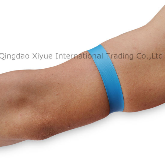 Blue Latex Free Tourniquet Pte Tourniquet with Rolled Tourniquets