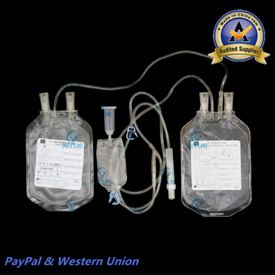 Disposable Medical Sterile Blood Bag for Blood Collection Single