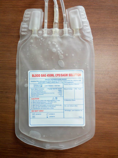 Medical Disposable PVC Blood Bag for Hospital Use