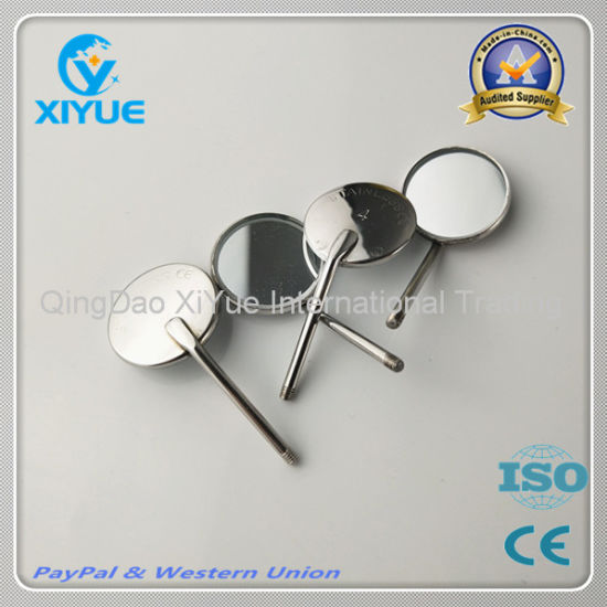 Dental Specialized Instruments No 4 Plain Mouth Examination Stainless Steel Mirror Heads