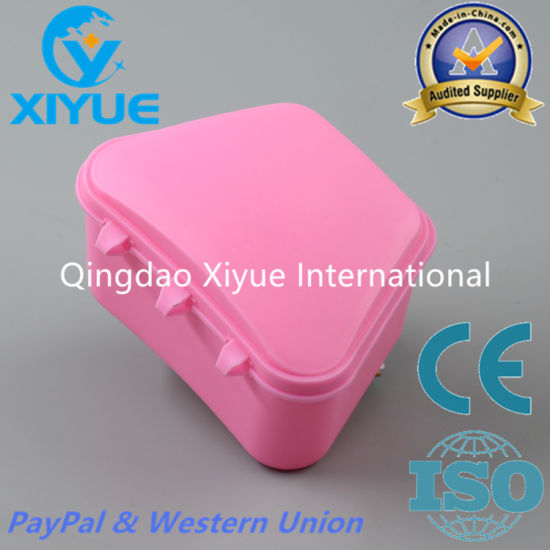 Pink High Quality Ladder Shape Denture Box